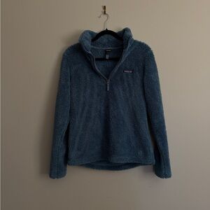 Patagonia Women's Plush Quarter-Zip Teddy Jacket - Blue